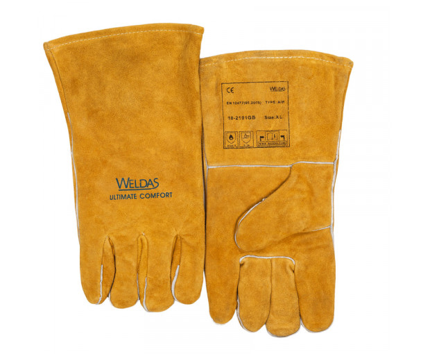 Заваръчни ръкавици модел 10-2101GB L жълти