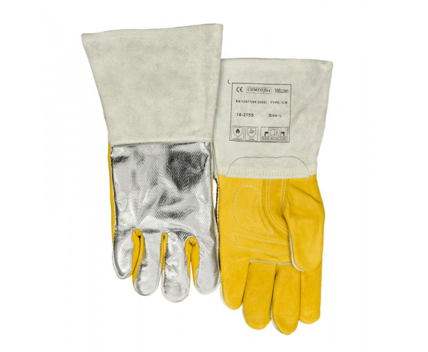 Заваръчни ръкавици модел 10-2385 XL, алуминизирани