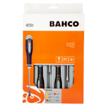 Комплект 6 броя отвертки ERGO - шлиц, PH и PZ BAHCO BE-9886