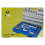 Комплект вложки и аксесоари на 1/4'' и 1/2'', 108 части Irimo 129-108-4