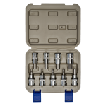 Комплект вложки на 1/2 с накрайник шестостен, 9 броя Irimo 129-9H-4