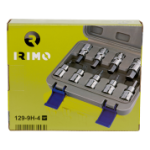 Комплект вложки на 1/2 с накрайник шестостен, 9 броя Irimo 129-9H-4