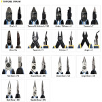 ESD Клещи резачки с глава тип "Tip"  0.1-0.6 mm, 139 mm Lindstrom RX 8149