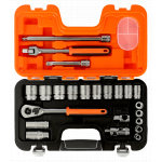 Комплект вложки и аксесоари 1/2, 23 части инчови BAHCO S240AF