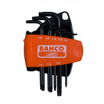 Комплект 8 броя Г-образни ключове TORX T9-T40 BAHCO BE-9575