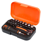 Комплект вложки и аксесоари на 1/4'', 34 части BAHCO S34MC8H