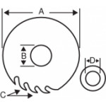 Циркулярен диск за дърво 180 mm, 40 зъба BAHCO 8501-12F