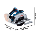 Акумулаторен циркуляр BOSCH GKS 185-LI Solo, 06016C1221