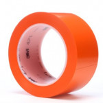 Маркираща лента за под оранжева PVC 3М 471 50 mm х 33 m