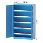 Шкаф с 5 рафта за CNC държачи KOCEL - 2150