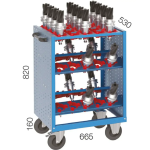 CNC мобилен шкаф с 35 държача KOCEL - 2200