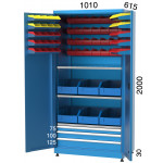 Шкаф с 3 рафта, 3 чекмеджета и 68 кутии KOCEL - 6904
