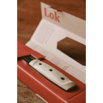 Нож MORAKNIV Lok BlackBlade (S) с кожена кания и дръжка от ясен