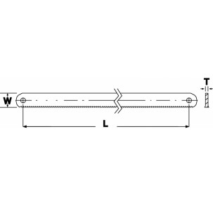 Лист за ръчна ножовка 250 mm BAHCO 3906-250-24-100