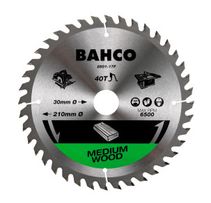 Циркулярен диск за дърво 170 mm, 18 зъба BAHCO 8501-10