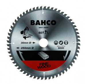 Циркулярен диск за дърво 216 mm, 48 зъба BAHCO 8501-18SW
