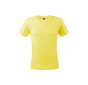 Тениска обло деколте 100%П,жълта 2XL