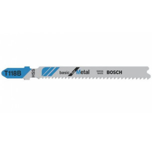 Нож BOSCH за зеге T118B метал, 5 бр., 2608631014