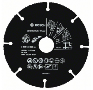Карбиден диск BOSCH 125 mm  за дърво и пластмаса