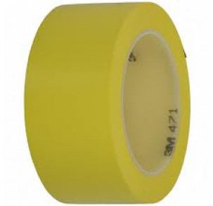 Маркираща лента за под жълта PVC 3М 471  50 mm х 33 m
