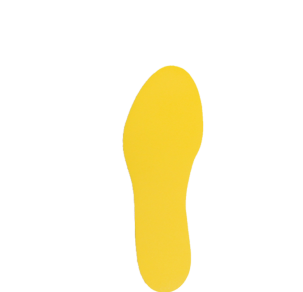 Жълти стъпки за маркиране на под 230x80 mm