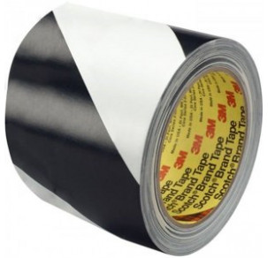 Маркираща лента за под черно/бяла PVC 3М 5700 - 50 mm х 33 m