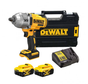 Акумулаторен ударен гайковерт DeWALT DCF900P2T, 18 V, 1898 Nm, 1/2", с 2 батерии, зарядно и куфар