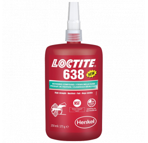 Лепило за цилиндрични детайли Loctite 638 - 250 ml