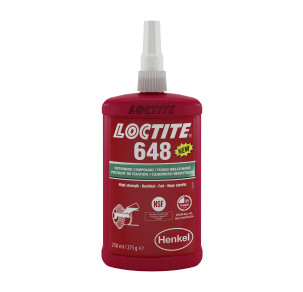 Лепило за цилиндрични детайли Loctite 648 - 250ml