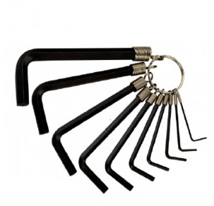 Комплект Г-образни ключове шестостен Teng Tools  1.5-10 mm, на халка