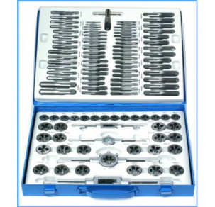 К-т 110бр. Метчици и плашки M2-M18 метална кутия