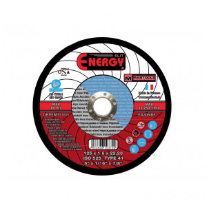 Карбофлексен диск за стомана - плосък Energy Mabtools 125 x 2.5 x 22