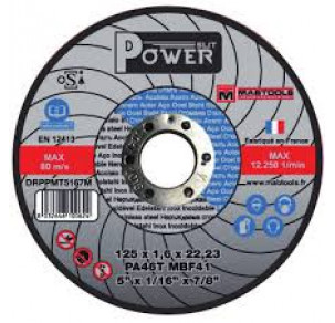 Карбофлексен диск за алуминий - вдлъбнат Power Mabtools 125 x 7 x 22