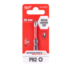Комплект ударни накрайници Milwaukee PH2x50 mm, 4932430855