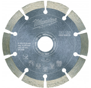 Диамантен диск за рязане Milwaukee, DU 125 mm