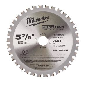 Циркулярен диск за метал Milwaukee 150x20x34, 48404080