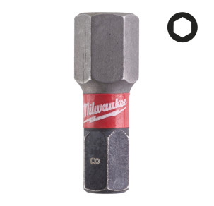 Комплект  ударни накрайници Milwaukee  HEX 8x25 mm.,4932430898