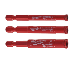 Комплект диамантени боркорони Milwaukee - 6,8, 10 mm, 4932471771