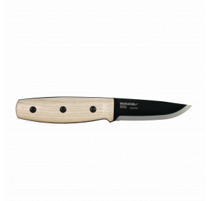 Нож MORAKNIV Finn BlackBlade(S) с кожена кания и дръжка от ясен
