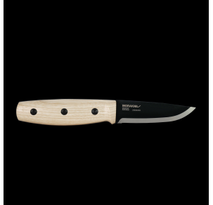 Нож MORAKNIV Finn BlackBlade(S) с кожена кания и дръжка от ясен