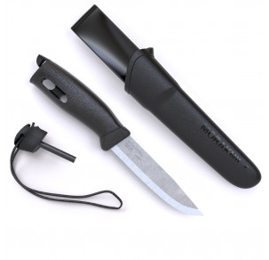 Нож MORAKNIV Companion Spark черен със запалка в дръжката