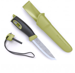 Нож MORAKNIV Companion Spark зелен със запалка в дръжката