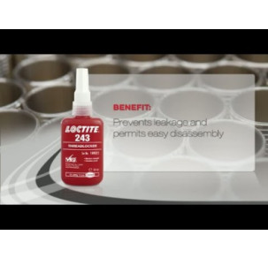 Осигурител за резби Loctite 243, средна якост - 10 ml