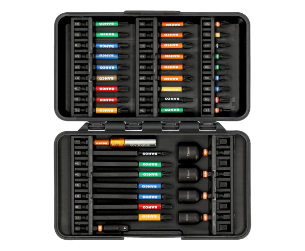 Комплект 40 броя ударни накрайници PH, PZ, TORX, HEX BAHCO 66IM/40C-1