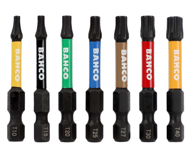 Комплект 40 броя ударни накрайници PH, PZ, TORX, HEX BAHCO 66IM/40C-1