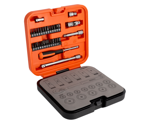 Комплект вложки и аксесоари на 3/8'', 51 части BAHCO S51MC3H