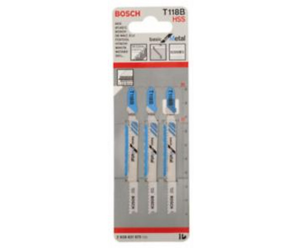 Ножче за прободен трион T 118 B, 3бр, 2608631673
