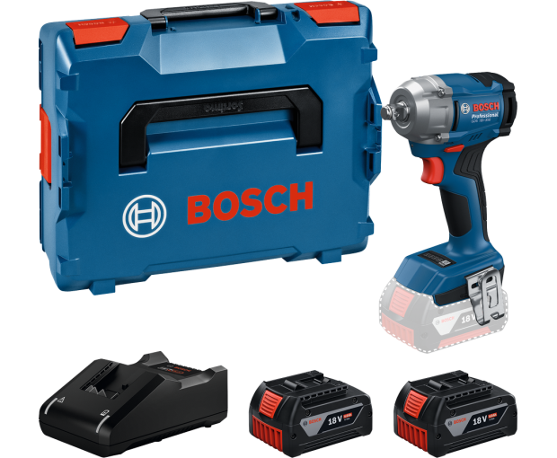 GDS 18V-350 акумулаторен гайковерт BOSCH  2x4.0Ah Lcase, 06019M5021