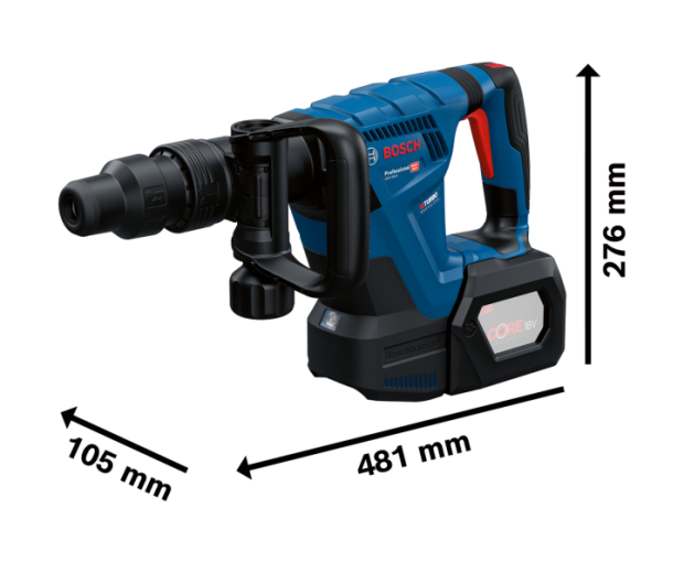GSH 18V-5 Акумулаторен къртач BOSCH със SDS max, 0611918200