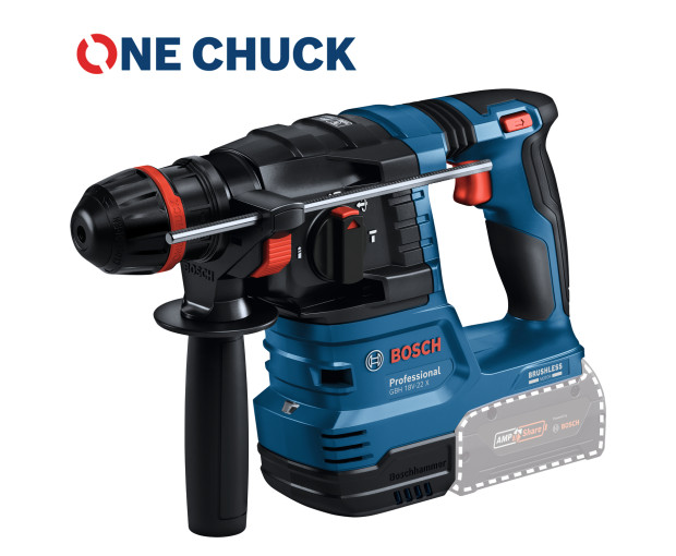 GBH 18V-22 X Акумулаторен перфоратор BOSCH с ONECHUCK, 0611924100